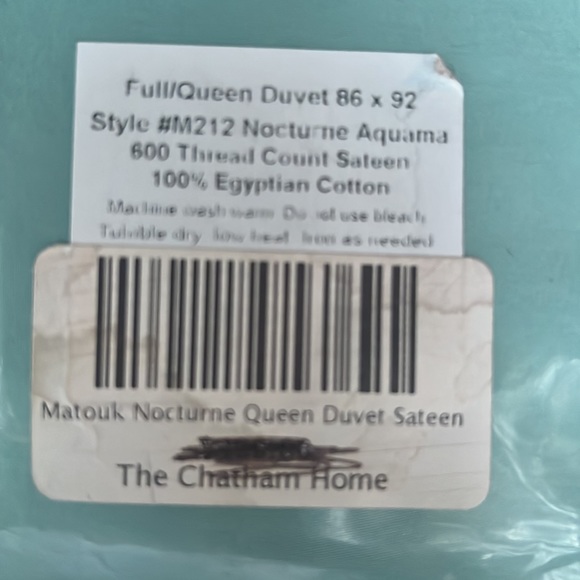 Brand New in Package Full/Queen Matouk  Duvet Cover & 2 King Size Pillow Cases - Picture 3 of 4